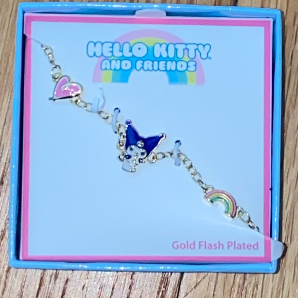 Hello Kitty & Friends mini charm bracelet with cute gift box. Brand new.